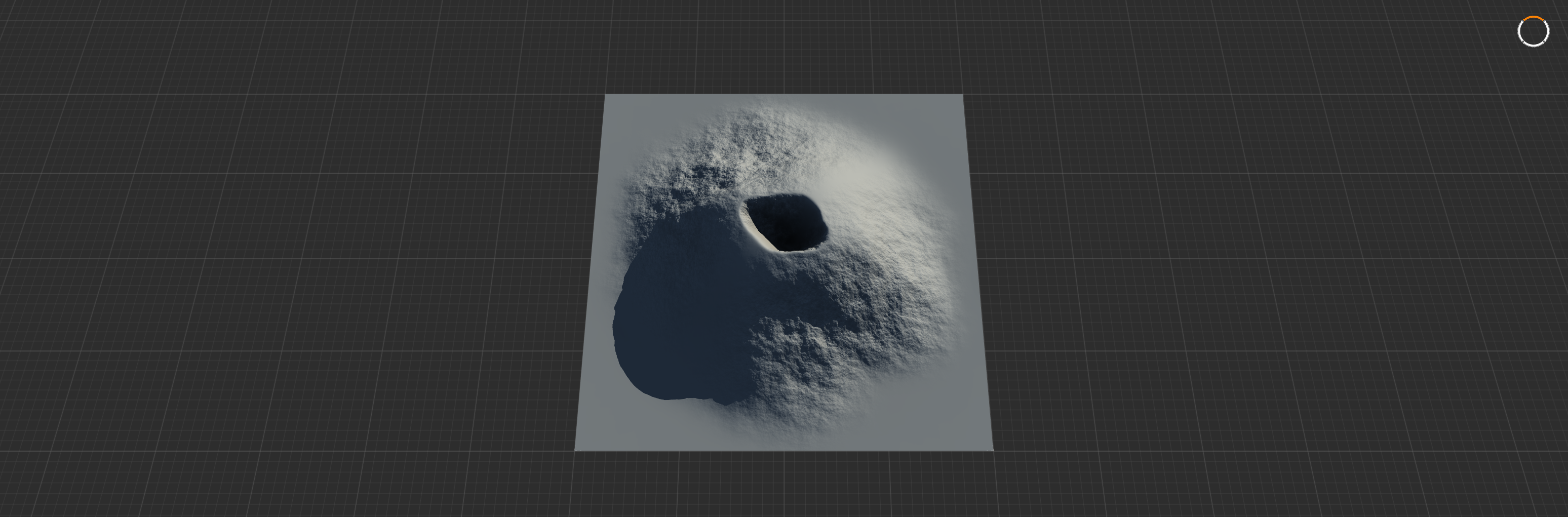 Crater: Profile = Impact Crater, Scale = 4.0, Depth = 2.0, Scale = 0.7, Height = 19.14%, Floor = 0.4, Depth = 0.5, Inner Scale = 18.21%, Modulate = 0.3, Lip = 95.36%